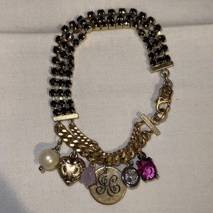 Juicy Couture Rhinestone charm bracelet